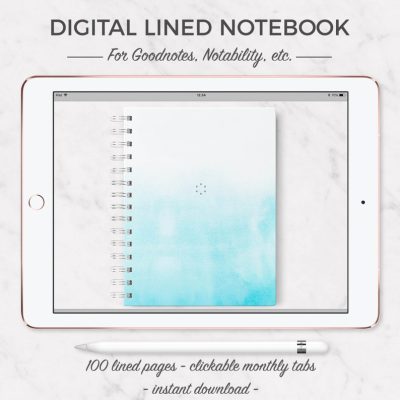Digital Lined Notebook